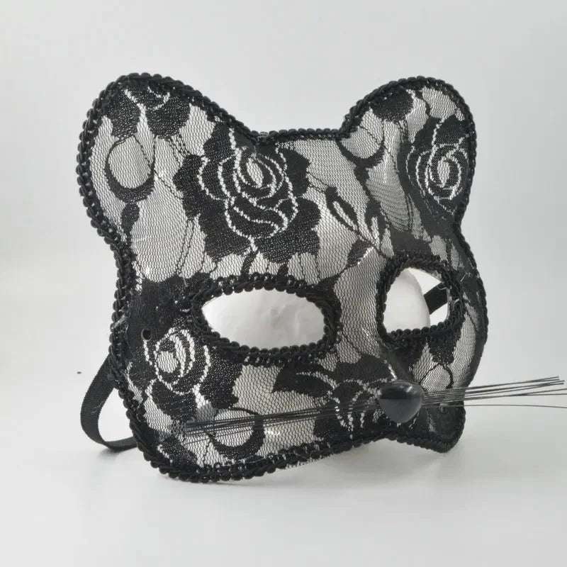 Lace Cat Face Masquerade Mask