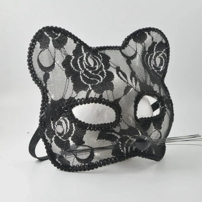Lace Cat Face Masquerade Mask