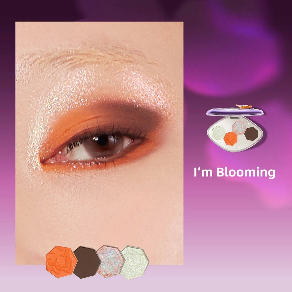 4 Color Shimmer Eyeshadow Palette