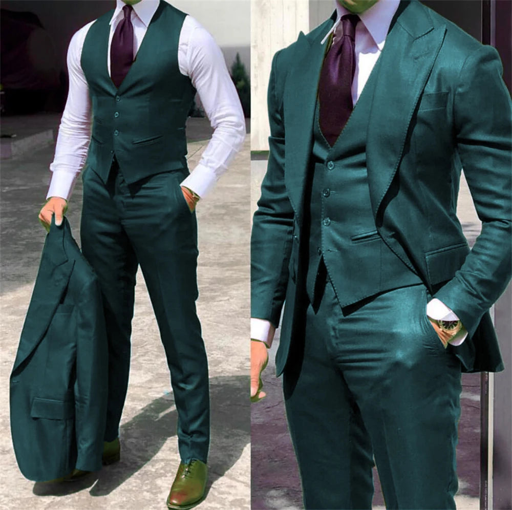 Solid Color Formal Business Suit