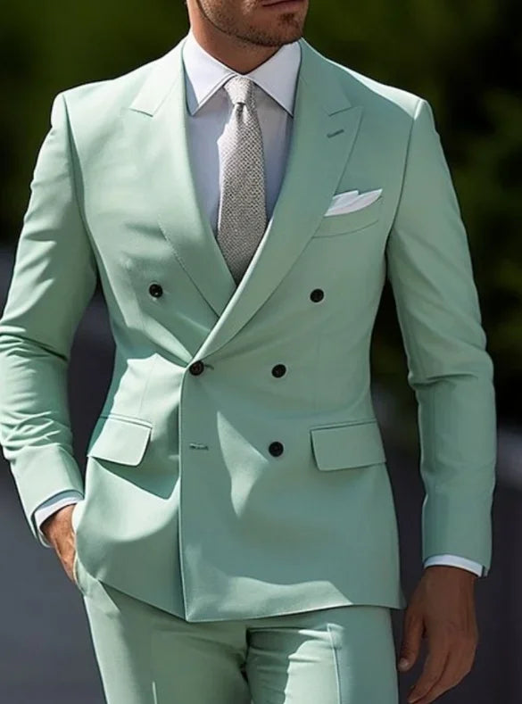 High Brown Double Breasted Suit