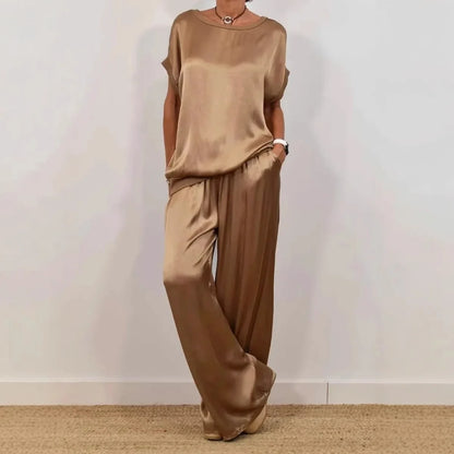 Women’s Satin Two Piece Set