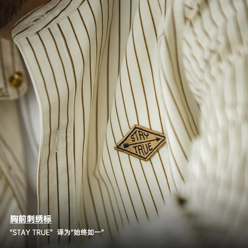 Striped Cotton Casual Shirt