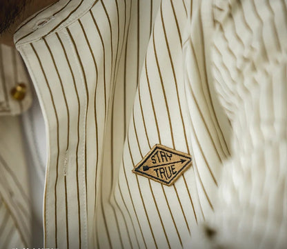 Striped Cotton Casual Shirt