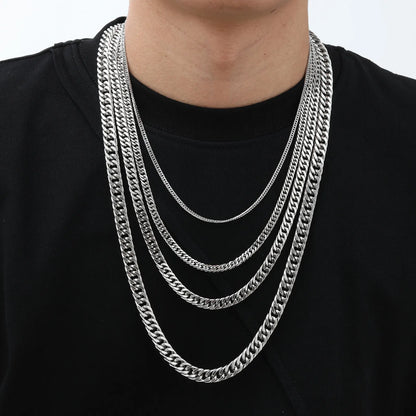 High Stainless Round Cuban Chain Daily
