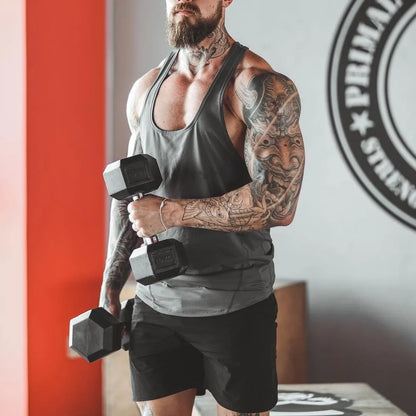 Men’s Gym Stringer Tank Top