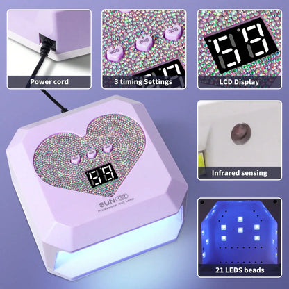 Pink USB Nail Dryer Lamp