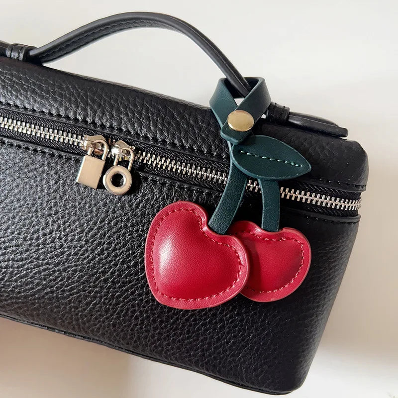 Cute 3D Peach Heart Cherry