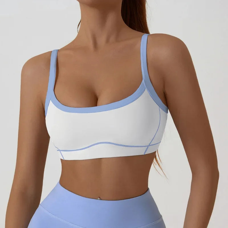 Yoga Sports Bra Color Clashing