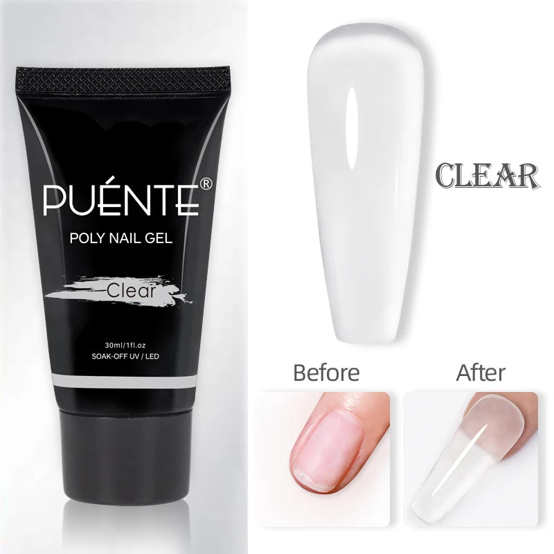 PUENTE Glitter Poly Nail Gel