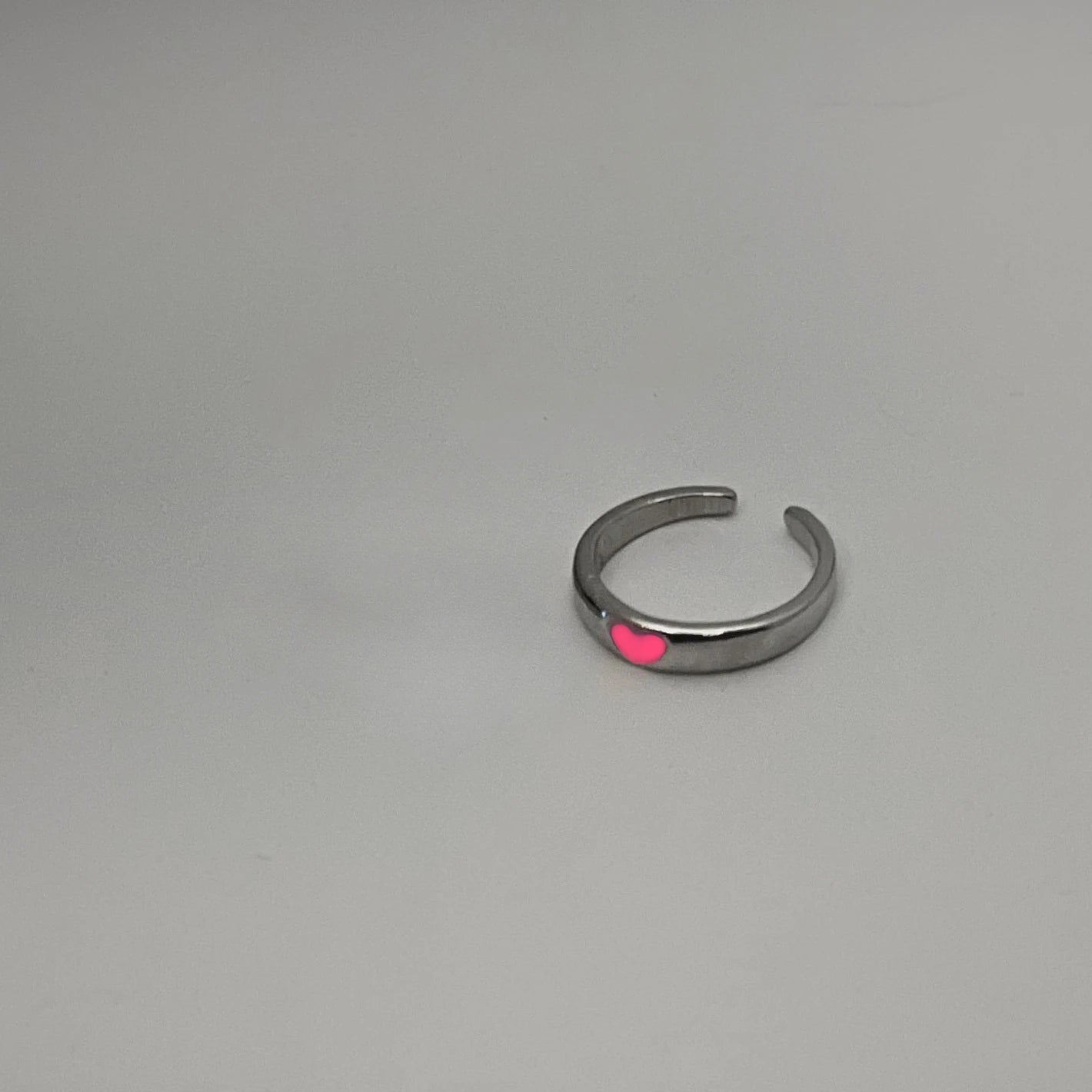 Luminous Couple Heart Ring