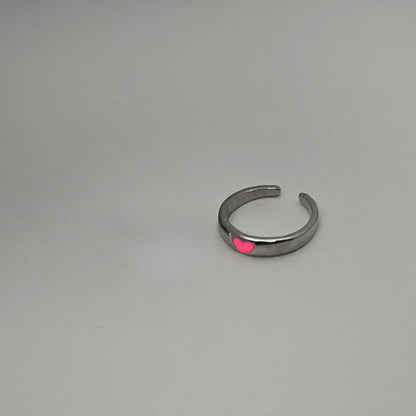 Luminous Couple Heart Ring