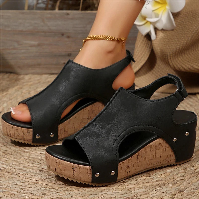 Peep Toe Wedges