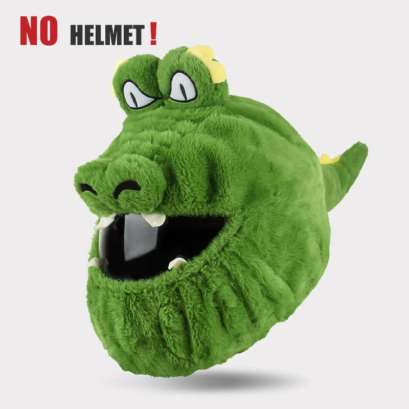 Plush Cartoon Full-Face Helmet Cover