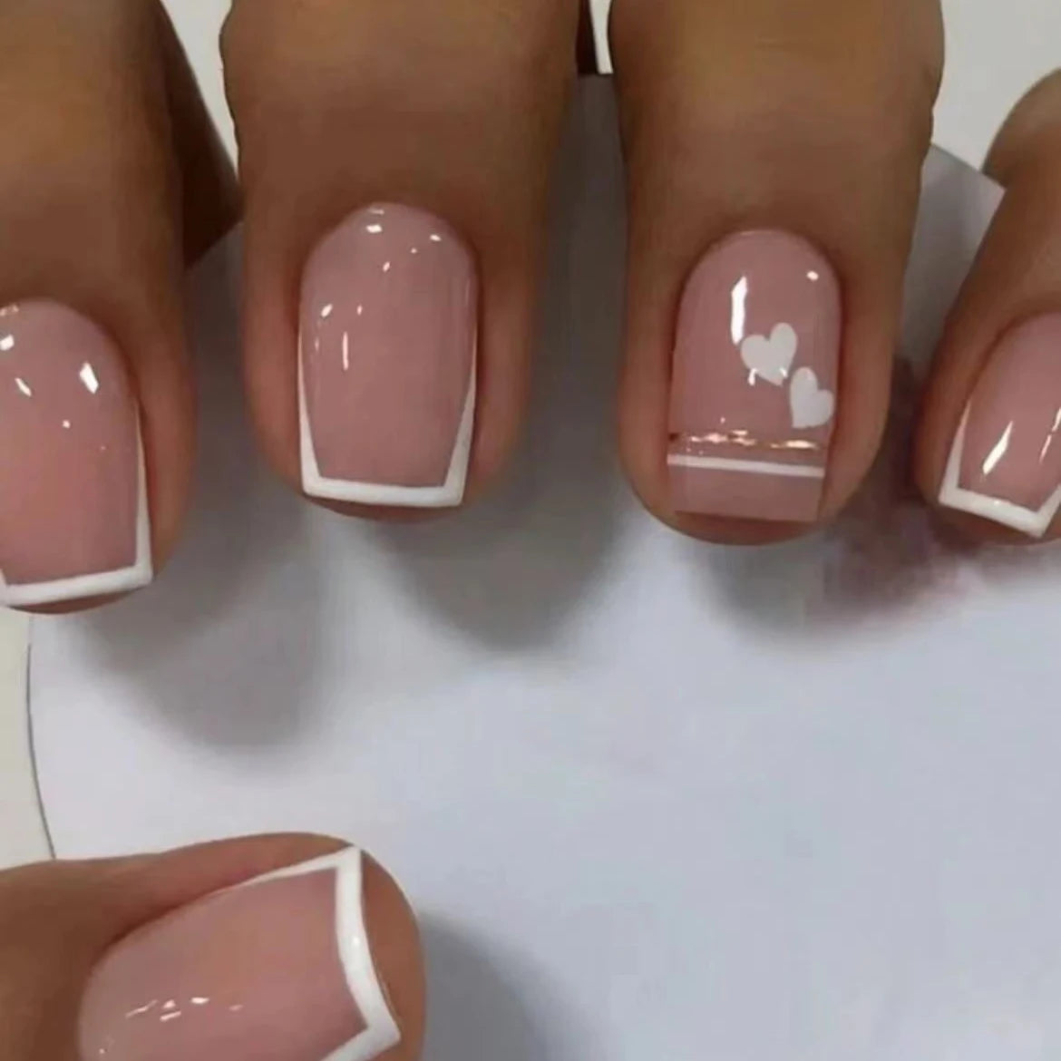 Handmade 3D Almond Press-On Nails