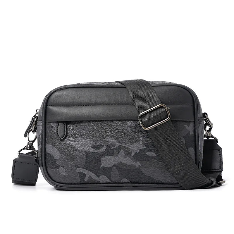 Two-Compartment PU Sling Bag