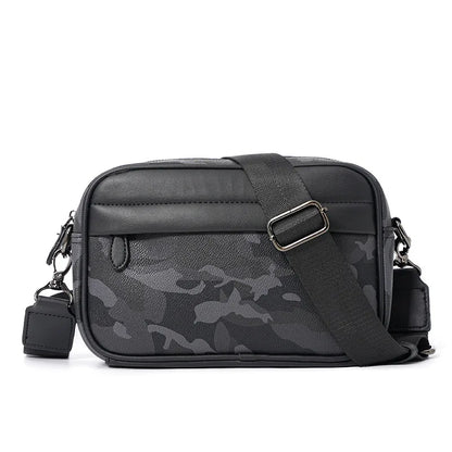 Two-Compartment PU Sling Bag