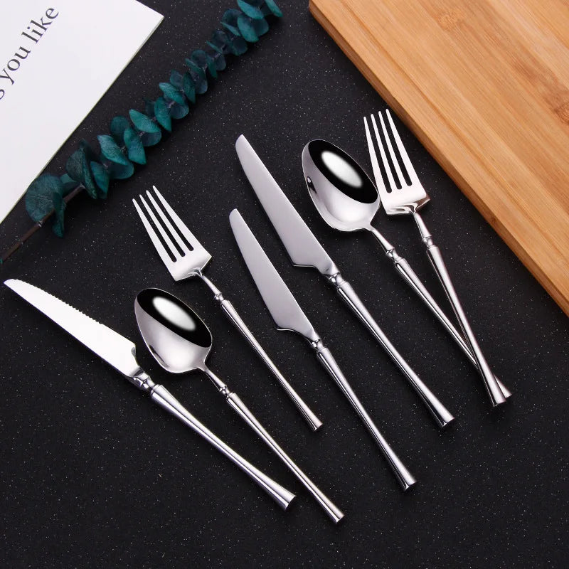 Metal Solid Color Spoon Set