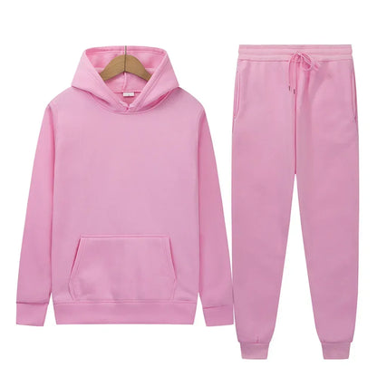 Women Two-Piece Zipper Hooded Tracksuit