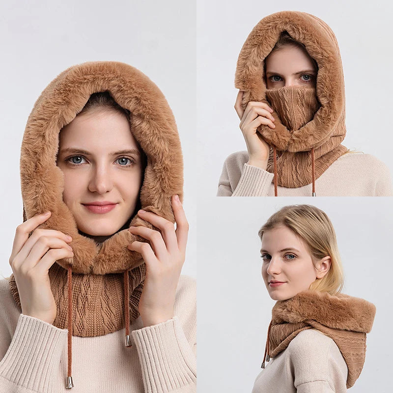 Knitted Windproof Ski Cap