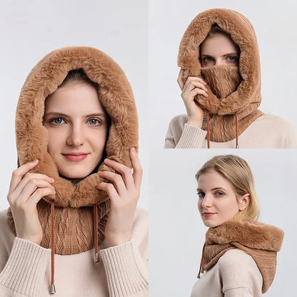Knitted Windproof Ski Cap
