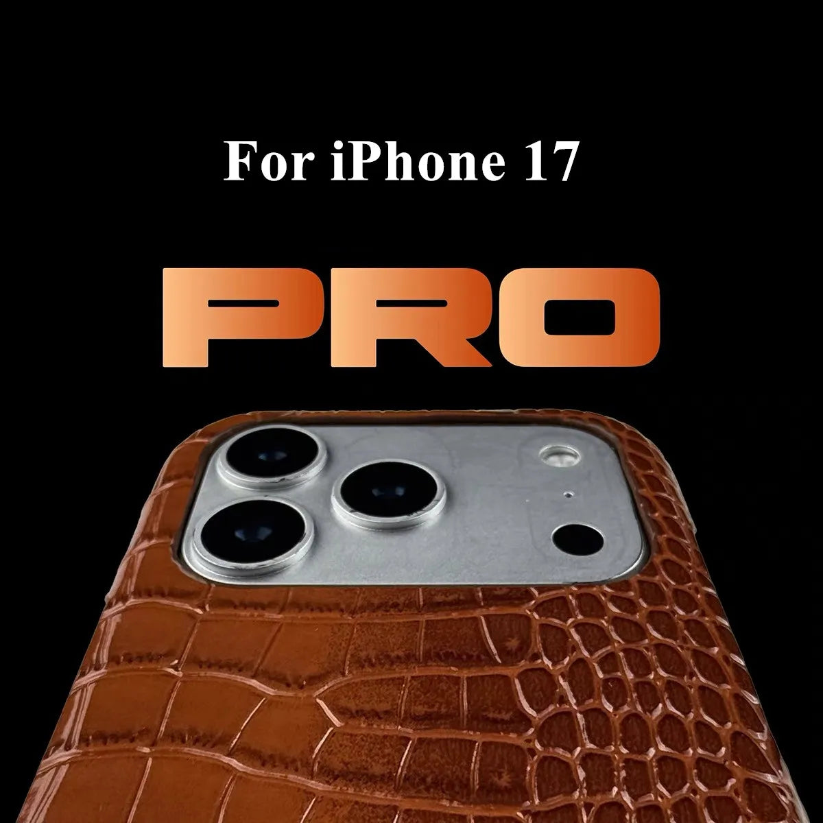 Crocodile Leather Case for iPhone 17 Pro Max | 17 Pro | 16 Pro Max | 16 Pro | 15 Pro Max | 15 Pro | 14 Pro Max | 14 Pro | 13 Pro Max | 12 Pro Max | 11 Pro Max