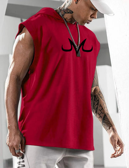 Quick-Dry Bodybuilding Anime Print Vest