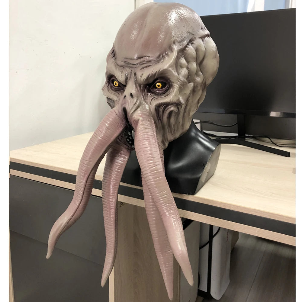 Mind Flayer Latex Cosplay Mask
