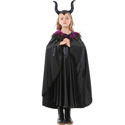 Girls Witch Costume Dress Set