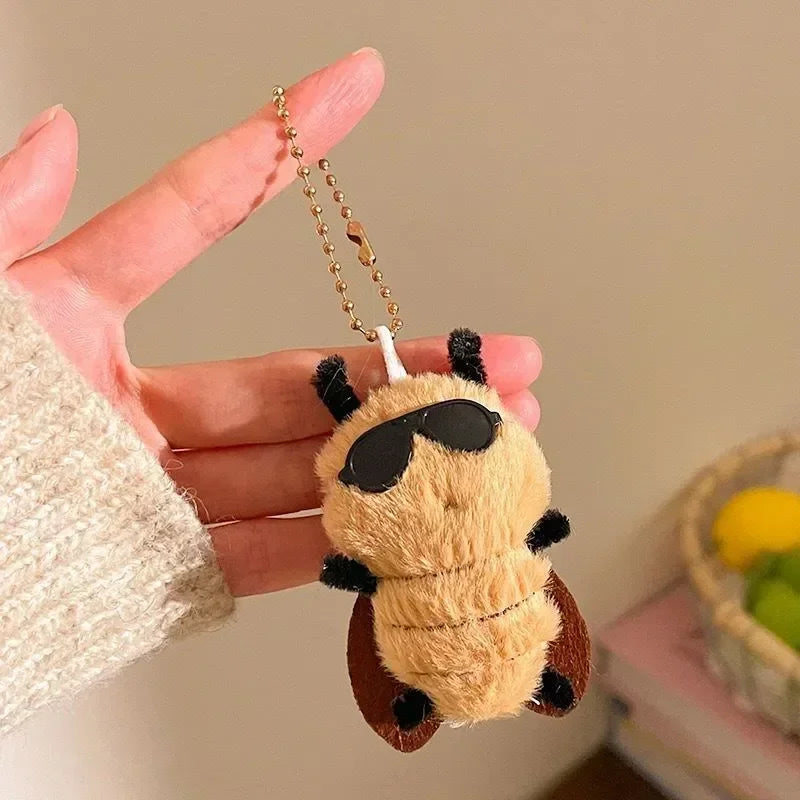 Cute Cockroach Plush Keychain Stuffed