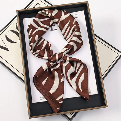 Bohemia Print Square Silk Scarf