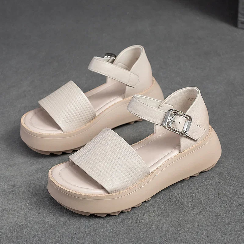 Leather Ankle Sandals