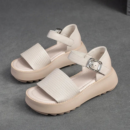 Leather Ankle Sandals