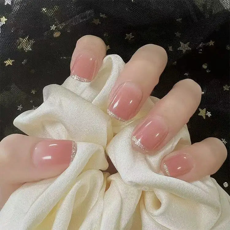 Pink Full Cover Press-On Nails