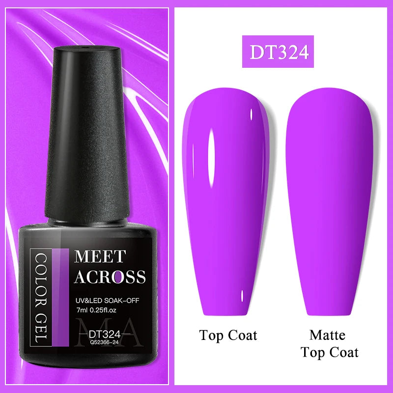 MEET ACROSS Matte Gel Polish