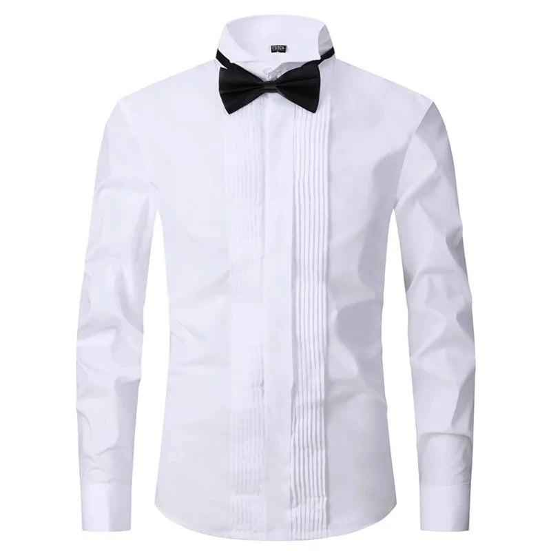 Formal Stand Collar Dress Shirt