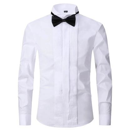 Formal Stand Collar Dress Shirt