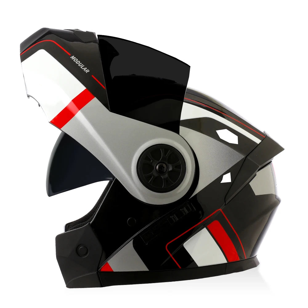 BLD Dual-Lens Flip-Up Modular Helmet