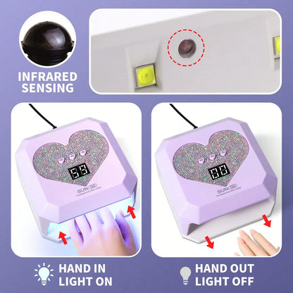 Pink USB Nail Dryer Lamp
