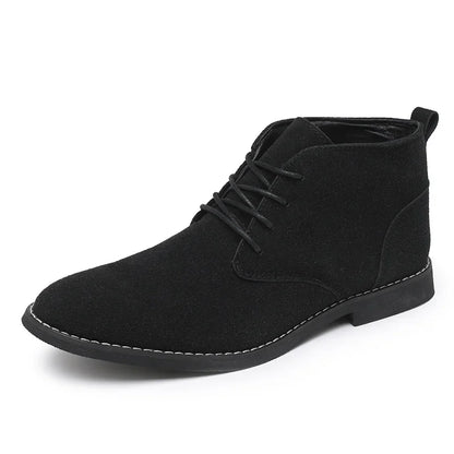 Brown Pointed-Toe Chelsea Boots