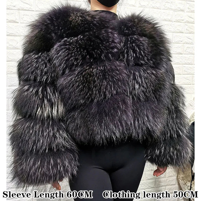 Raccoon Dog Fur Jacket