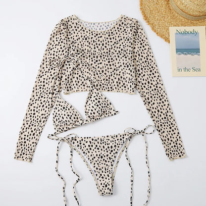Leopard Print Bikini Set