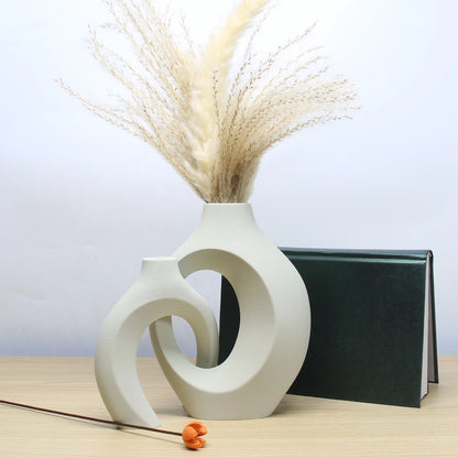 Colorful Boho Vase Duo