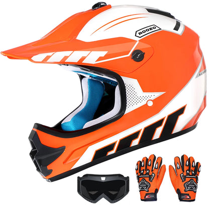 Roozo Lightweight Youth Motocross Helmet