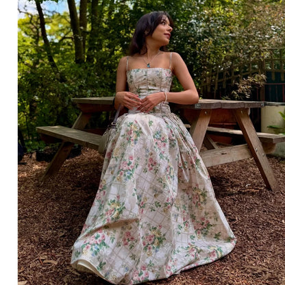Printed Fit & Flare Dress