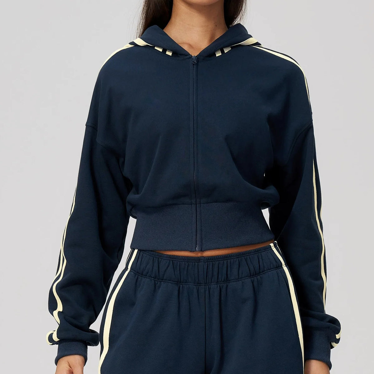 Thickened Hooded Zip Jacket