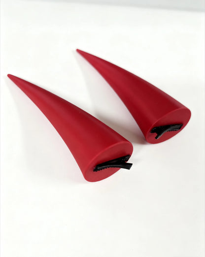 Red Devil Horn Hair Clip