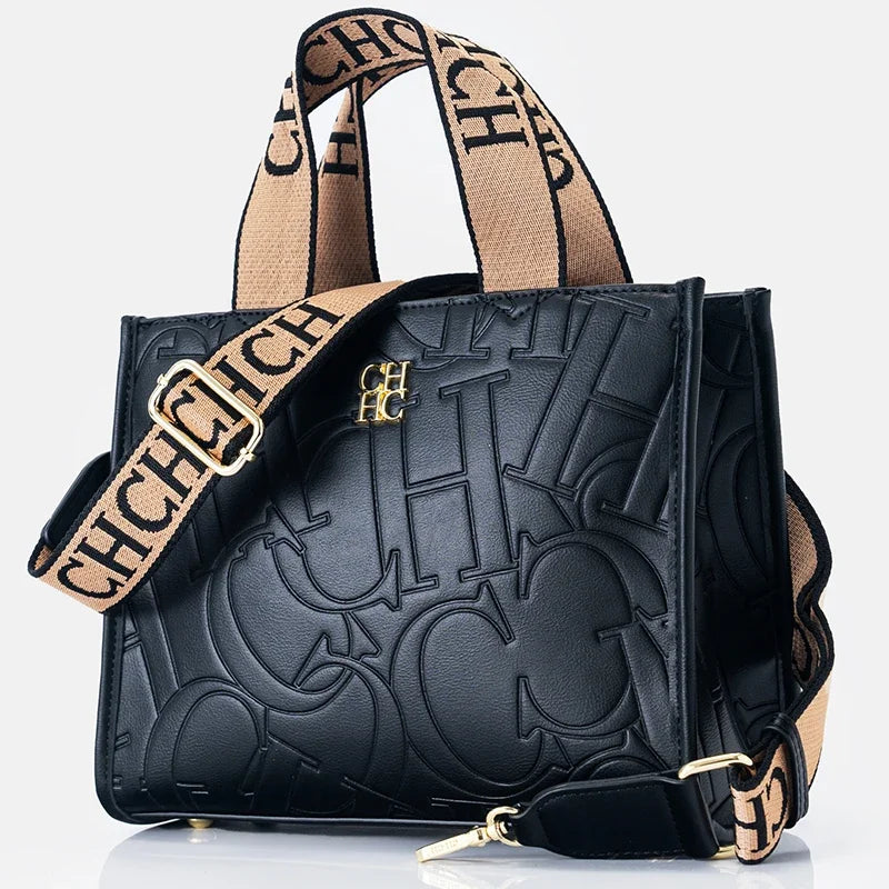 Monogram Print PU Tote