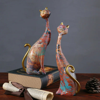 Couple Cat Sculpture