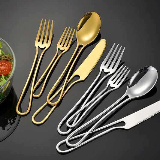 Metal Western Solid Dinnerware Set